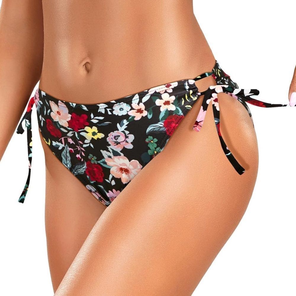 Zmart String Tie Side floral Bikini Bottom NWT